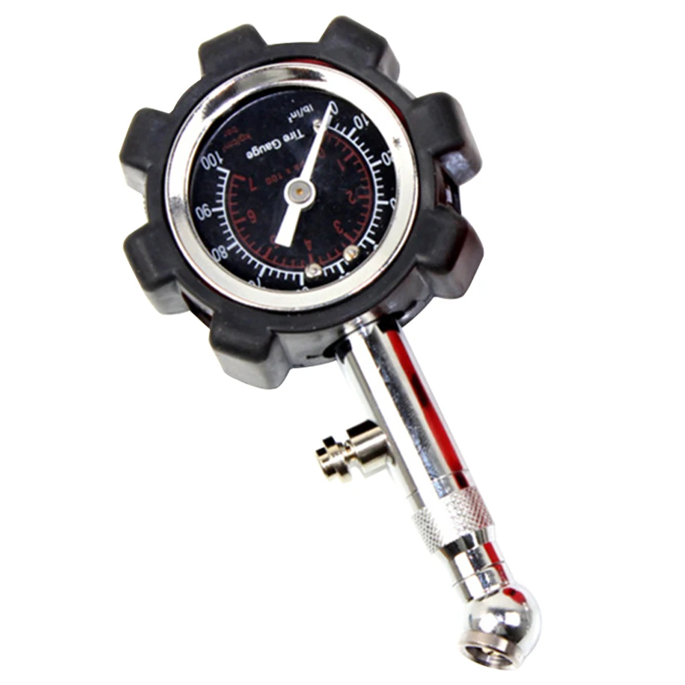 Автомобильный Грузовик аварийный металлический большой циферблат 100 фунтов/кв. дюйм Функция сброса аксессуары Высокая точность портативный мотоциклетный манометр