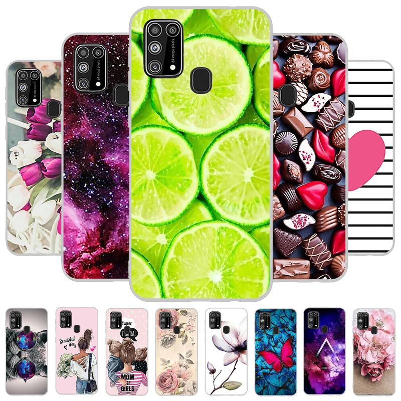 B Case For Samsung M31 Cases TPU Silicon Shell Full Protection Back Cover for Galaxy M315F M 31 Bumper Phone Coque | Мобильные