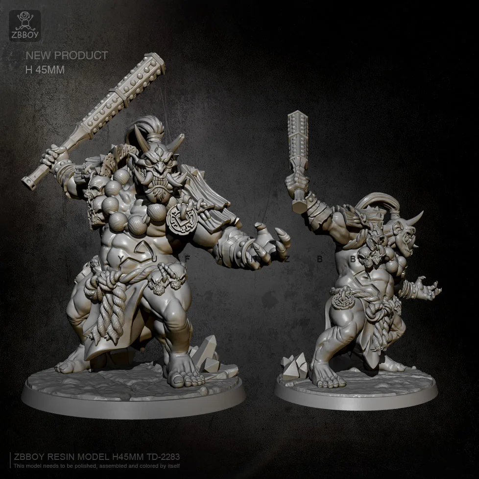 45mm Resin Model Kits Iron Rod Devil TD-2283