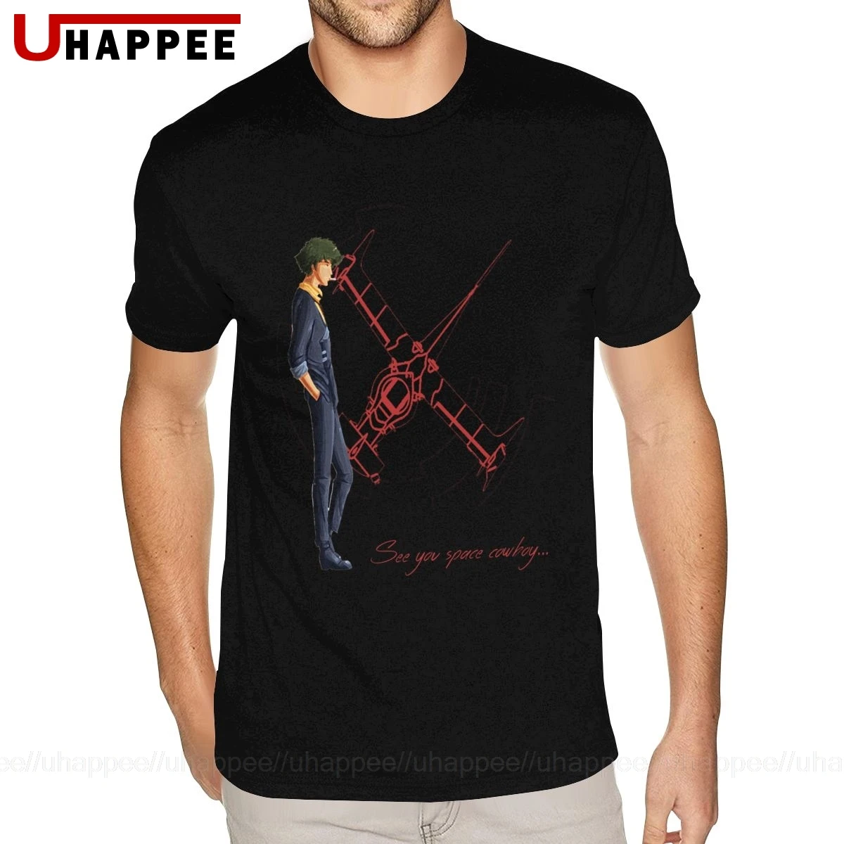 Высокое качество стандарт See You Space Cowboy Bebop футболки мужские гранж модная летняя