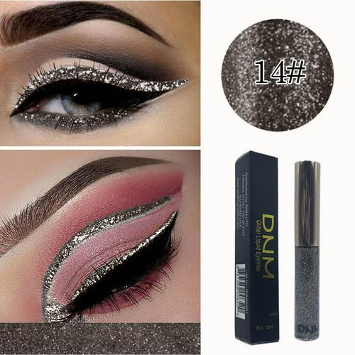 16 Color Liquid Eyeliner Flash Waterproof Durable Makeup Eyeliner Golden Red Blue White Eyeliner Lasting Shiny Eyes TSLM1