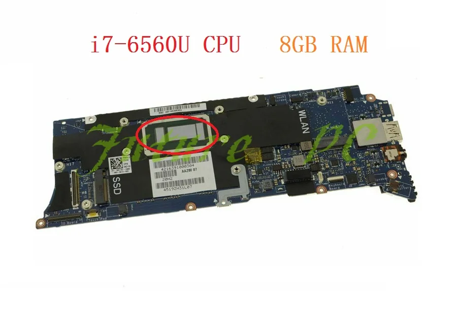 JOUTNDLN для Dell XPS 13 9350 материнская плата ноутбука 6D13G 06D13G CN-06D13G W/ i7-6560U CPU 8GB RAM AAZ80 |