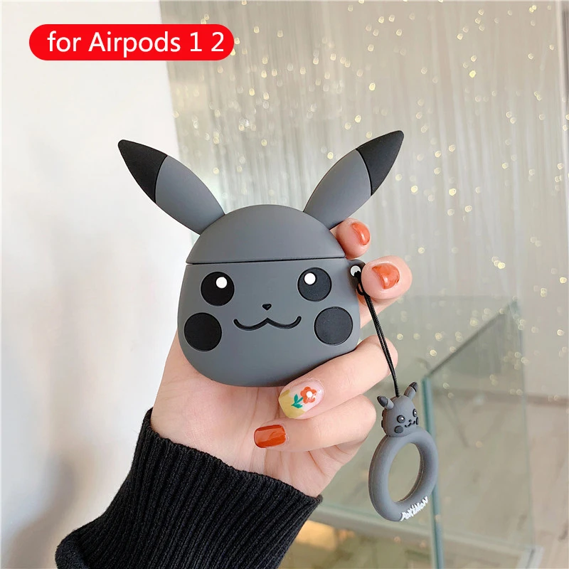 515 Wireless Bluetooth Earphone Cartoon Cute case For Apple Airpods 2 Headset soft Silicone Protective Cover For Airpods accessories - Цвет: 515