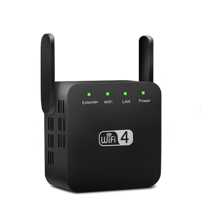 Беспроводной Wi-Fi ретранслятор Wi-Fi удлинитель 300 Мбит/с усилитель WiFi длинного диапазона Wi-Fi усилитель сигнала Ultraboost Wi-Fi повторитель точка доступа - Цвет: black