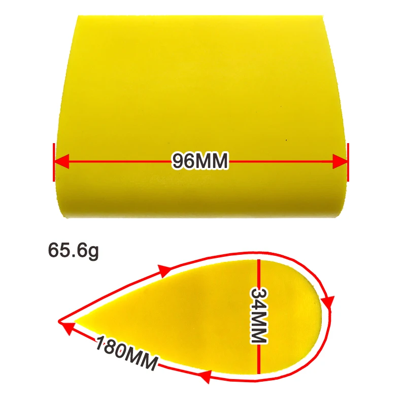 150x90mm Rubber Hand Sanding Block Sanding Disc Holder PU Foam Grinding Block for Polishing Wood Furniture