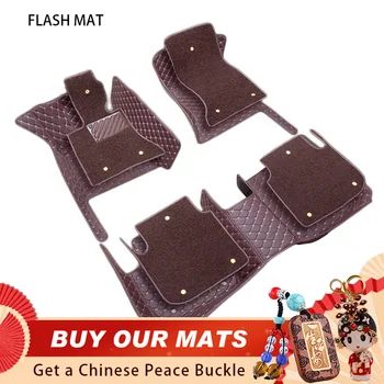 

custom Double layer car floor mats for Volvo xc90 s60 s80 c30 xc60 v90 v60 XC-Classi s90 s40 v40 All Models car mats 5 seat