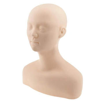 

Soft Acupuncture Point Practice Massage Mannequin Head Dummy Head Practice Beauty Massage Make-up Training Head