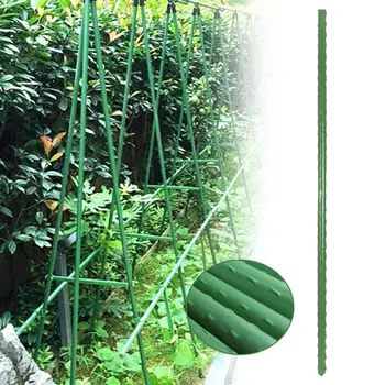 

Garden Plant Support High-quality Plastic Corrugated Plant Trelly Pipe Climbing Stand Flower Stick Cane Gardening Tool