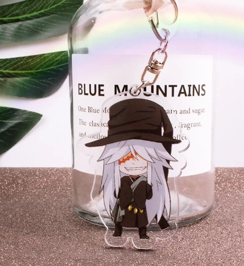 Аниме Черный Дворецкий Kuroshitsuji Ciel Sebastian милый акриловый рисунок Брелок Украшение Коллекция Модель игрушки Косплей - Цвет: as pictured