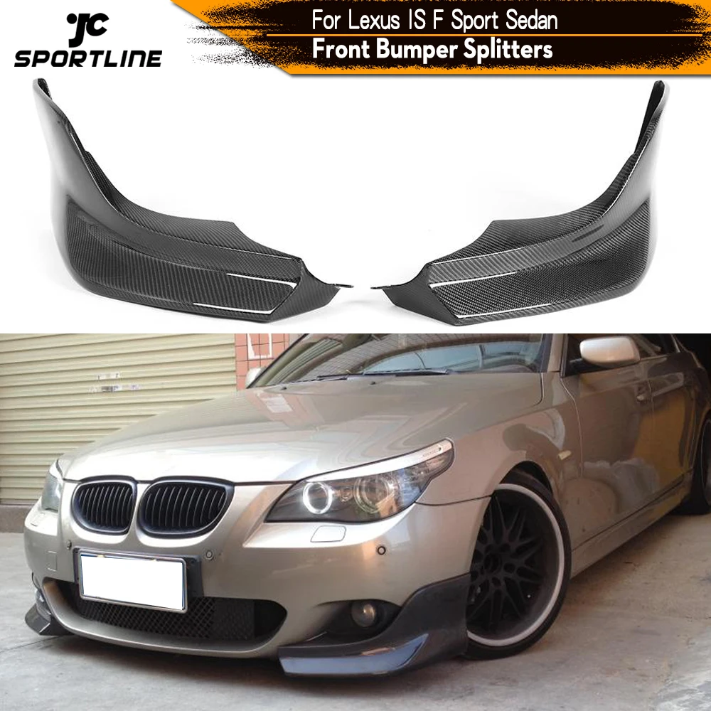 Спойлер для переднего бампера автомобиля разветвитель Cupwings BMW E60 M Tech Sport 2006 2010