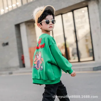 

Boys' autumn sweaters, big boys, 2020 new foreign children's bottoming shirts, baby tops, tide