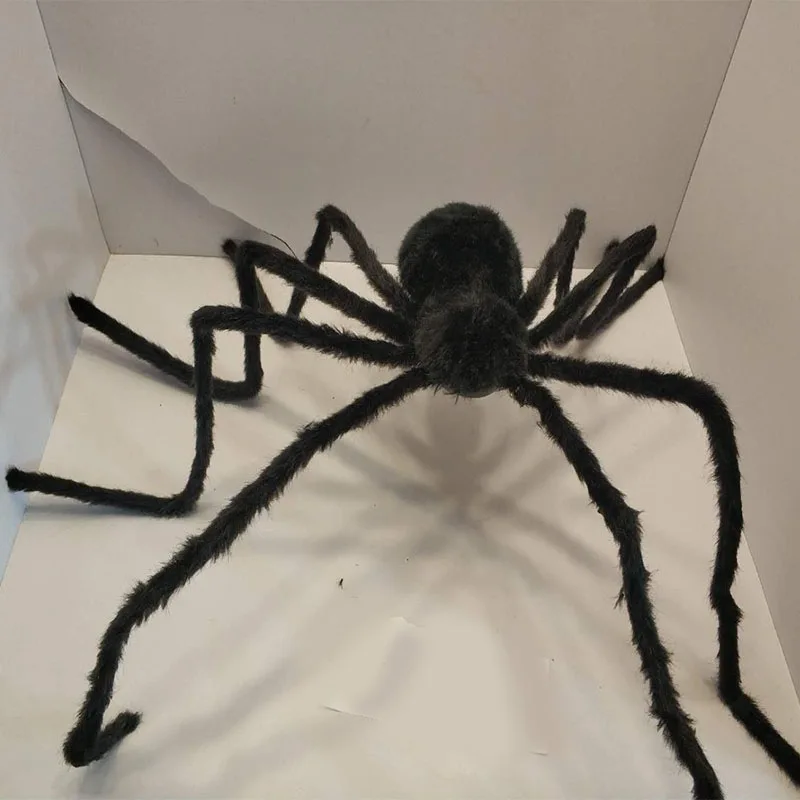 

Halloween Props Spider Spider Web Haunted House Bar Decorations Model Plush Trick Toys Spider