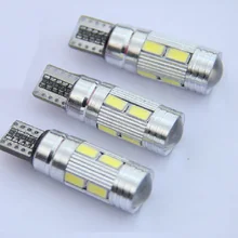 5PCS T10 Canbus Error Free LED Projector Lens Auto Clearance Lights W5W 501 10SMD 5630 LED Car Marker Lamp Parking Bulb