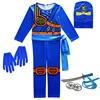 Ninjago Cosplay Costumes Boys and Girls Jumpsuit weapon Set cosplay anime children's fantasy Halloween Christmas Party clothes ► Photo 3/6
