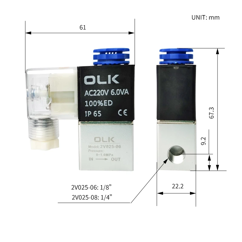 valvula solenoide ar com 2 posicoes 01