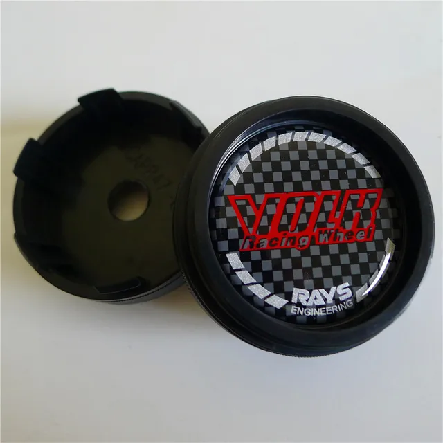 4 stücke Rays Nabendeckel 60mm VOLK RACING Auto Rad Abzeichen Kappe Abdeckung