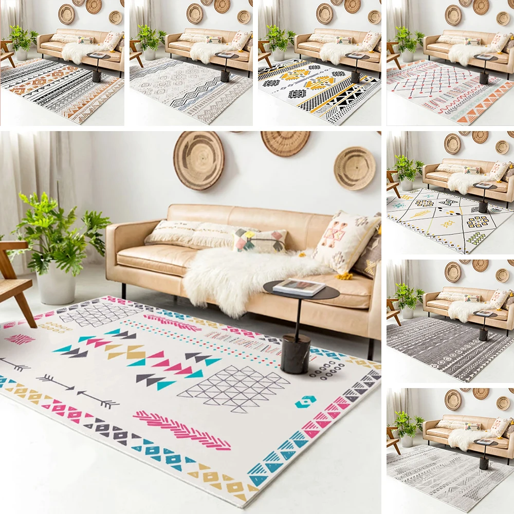 Modern Carpet Printed Flannel Area Rug Simple Style Printed Room Area Rug Floor Carpet For Living Room Bedroom Home Decorative Modern Carpet Printed Flannel Area Rug Simple Style Printed Room Area Rug Floor Carpet For Living Room Bedroom Home Decorative