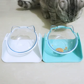

15 Degree Adjustable Pet Feeder Bowl Dog Cat Removal feed bowl With Elevated Stand Waterer Feeding Food Pet Dog Dish Feeders #