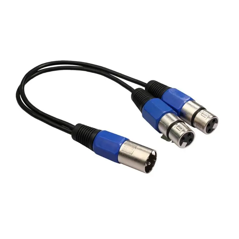 30 см 3Pin XLR 1 штекер 2 Женский аудио кабель для сценический светильник Mixer запись используется для разделения различных оборудования Canon на два