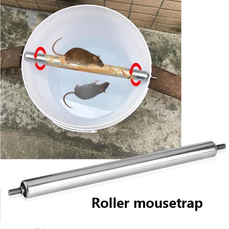 Рулон из нержавеющей стали ведро мышь ловушка мыши отпугиватель крыс ловушка прочный