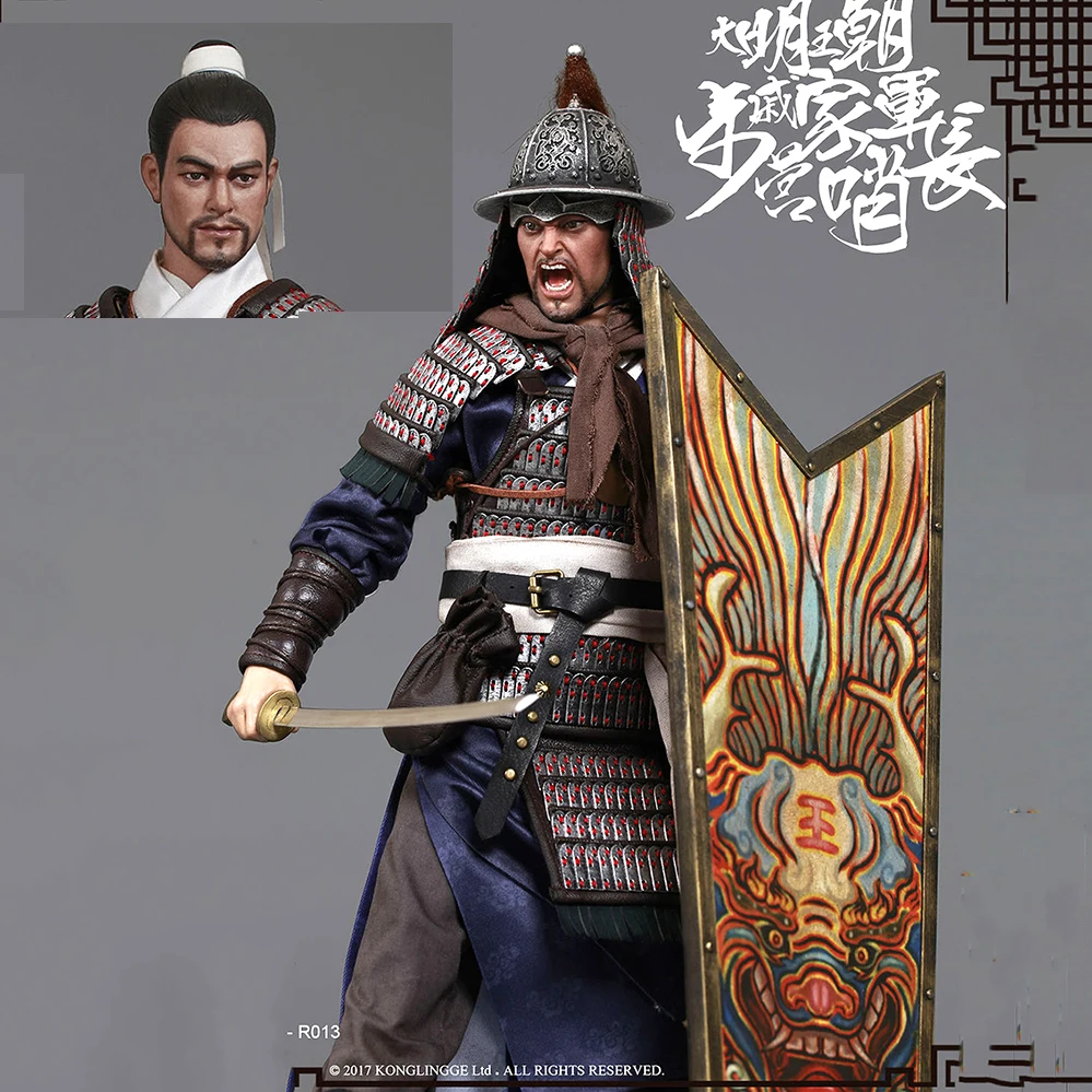 Коллекционная 1/6 весы KLG-R013 1/6th династии серии Qi человеко-Прогулка лагерь защита лидер фигурку