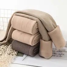 

FAKUNTN Autumn Winter Plus Velvet Thicken Warm Leggings High Stretch Cotton High Waist Skinny Leggins Slim Female Pants Trousers