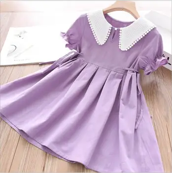 

girls princess dress 2020 summer tie cotton party tutu dresses kids dress wholesale children clothes