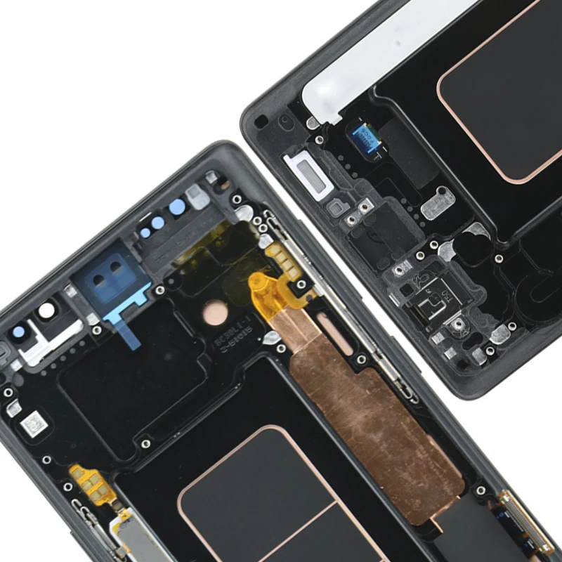 Сенсорный ЖК экран с рамкой 6 4'' для SAMSUNG GALAXY Note 9 Note9 N960D N960F|Экраны мобильных