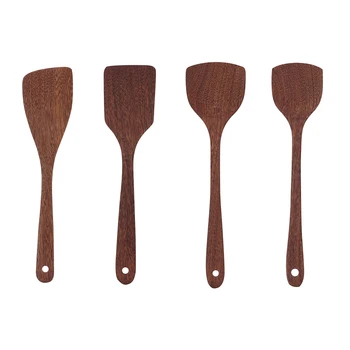 

1pc Non-Stick Spatula Wenge Turner Wooden Vintage Cooking Tools Shovel Cookwares for Household Kitchen Decoration