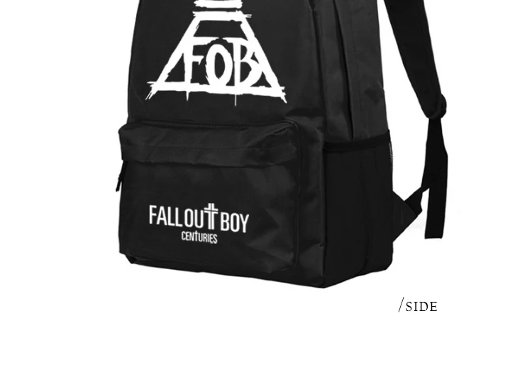 Anime Fall Out Boy Backpack Middle High School Students Bookbag Schoolbag (11)
