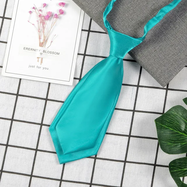 Necktie Polyester Men's Women's Shirts Student School Uniform Career Simple Double Layer Short Small Tie Classic Trendy Gifts A6201