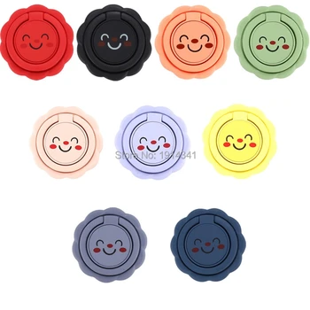 

1000pcs/lot smile style 360 Degree Finger Ring Mobile Phone Smartphone Stand Holder For iPhone xs max x 8 7 6 plus 5