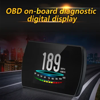 

P12 HUD Car On-Board Computer 4.3 inch HD TFT Digital Speed Projector OBD Head Up Display Coolant Fuel Fault Code Clear Car Head