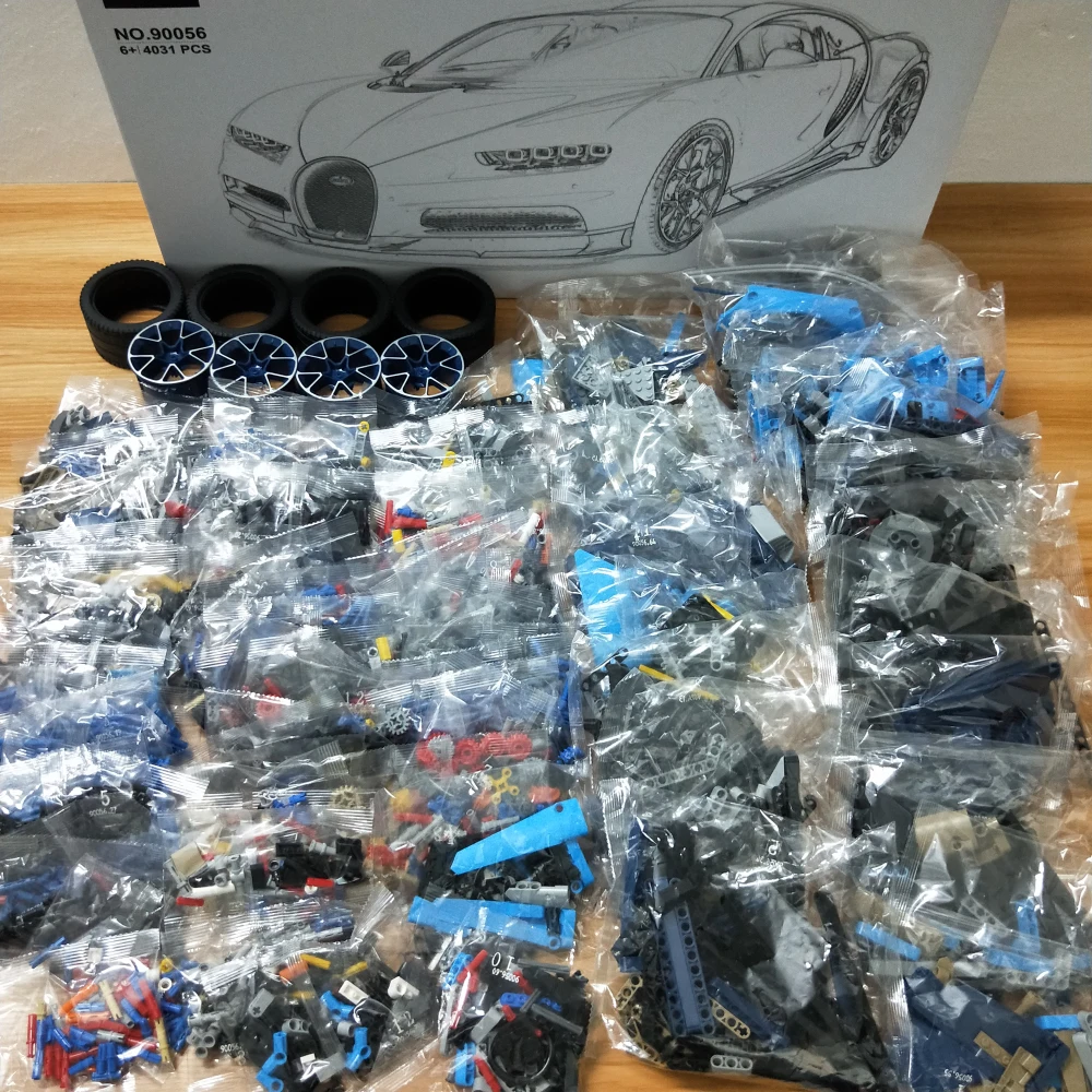 Bugatti чугун модификация RC двигатель совместимый IEGOset 42083 20086 technic MOC гоночный автомобиль строительные блоки игрушки подарки