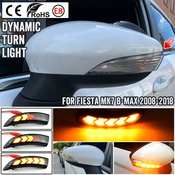 

LED Dynamic Turn Signal Light Side Mirror Sequential Indicator Blinker Lamp For Ford Fiesta MK6 VI /UK MK7 2008-17 B-Max 2012-17