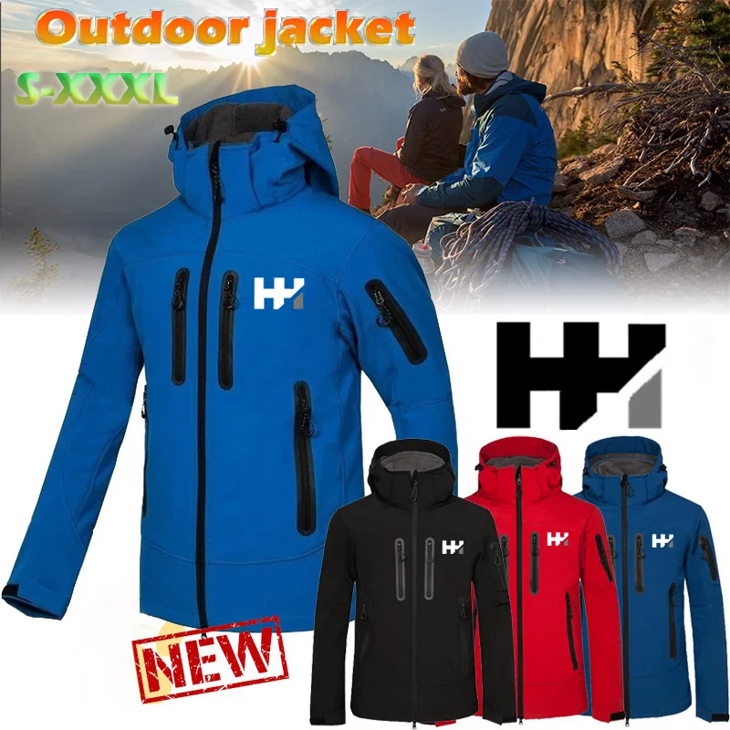 2021 Spring and Autumn New Men's Softshell Sailing Windproof Waterproof Hiking Camping Outdoor Sports Leisure Jacket | Мужская