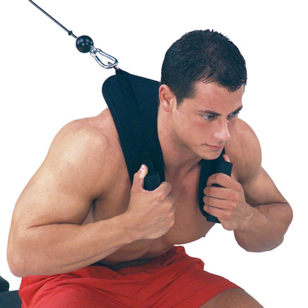 

Fitness Abdominal Crunch Straps Exercise Pulling Harness Shoulder Strap Belt Nylon Home Barbell Gym Equipment Accessories