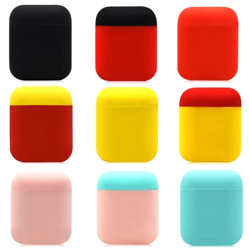 

Mixed-Color Earphone Cover For Airpods 2 Wired Version Soft Silicone Shockproof Case For Apple Airpods 1 2 Protective Cover Bags