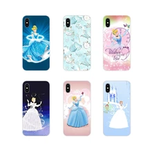 Princesa Cenicienta accesorios de la cáscara del teléfono cubre para Apple iPhone X XR XS 11Pro MAX 4S 5S 5C iPhone 6S 7 8 Plus ipod touch 5 6