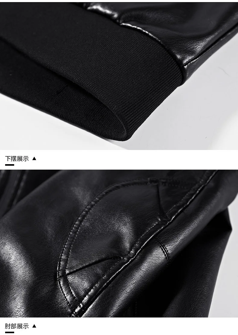 AliExpress, зимнее вельветовое кожаное пальто, мужская бейсбольная куртка с воротником, свободная посадка, деловая Повседневная модная кожаная куртка, пальто 1801