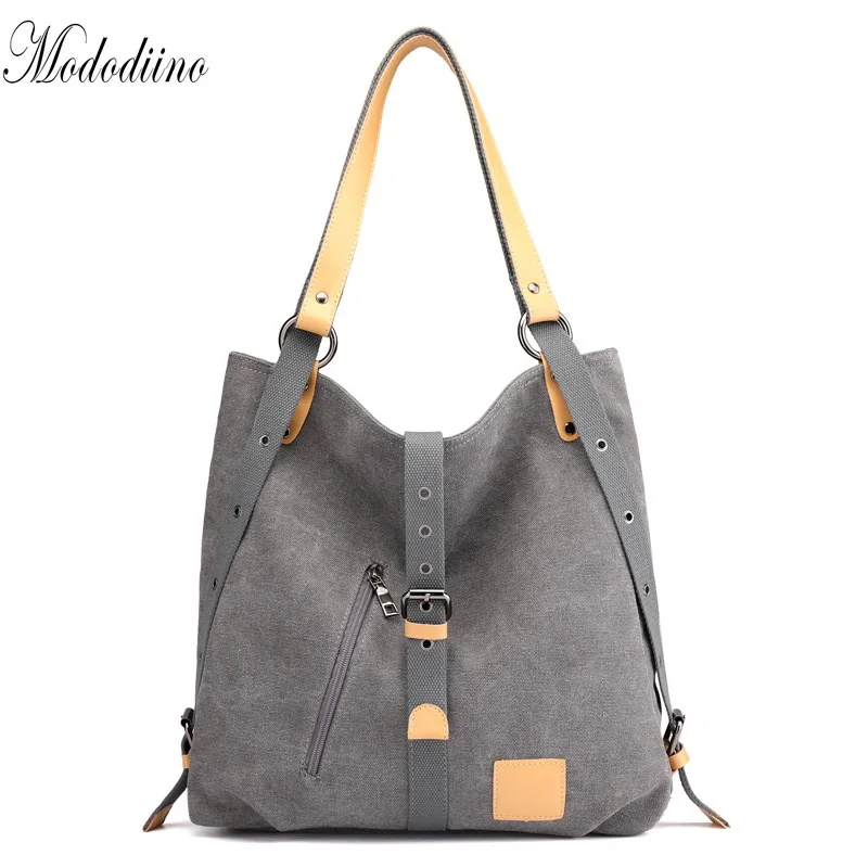 

Mododiino Brand Women Handbags Canvas Tote Bag Large Capacity Top Handle Bags Leisure Shoulder Bags Big Lady Travel Bags DNV1333