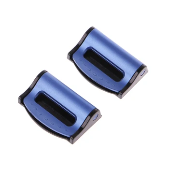 

2pcs Car Safety Belt Clips Auto Seat Belt Buckle Clips Adjustable Stopper Buckle E7CA