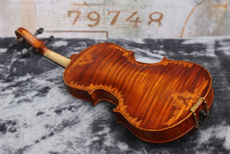 4/4 полноразмерная скрипка, резная Antonio Stradivari Cremonese 1715 модель F06