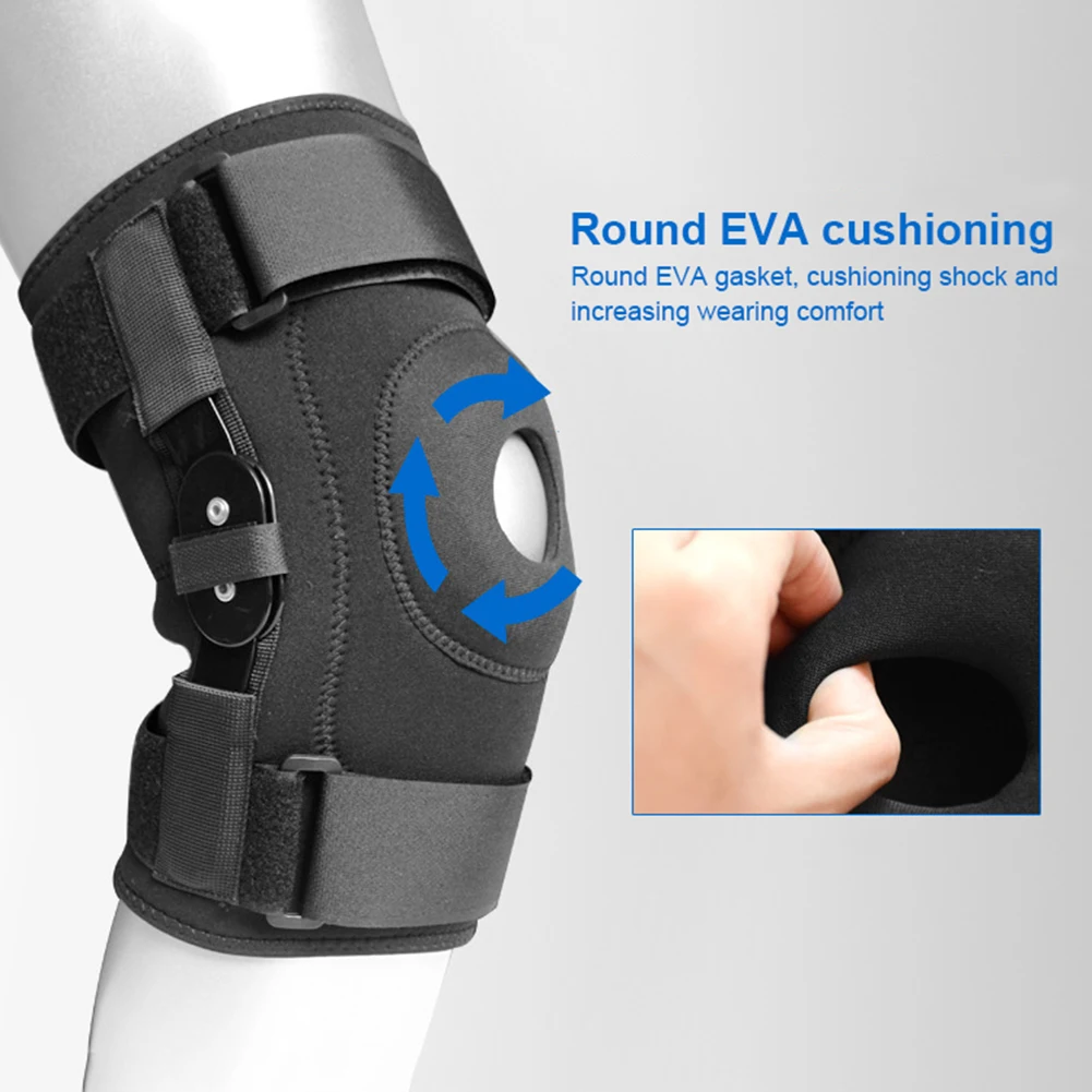 Hinged Knee Brace Support Side Patella Stabilizers Strap Sports Knee Protective Pads For Protection and Pain Relief knee brace