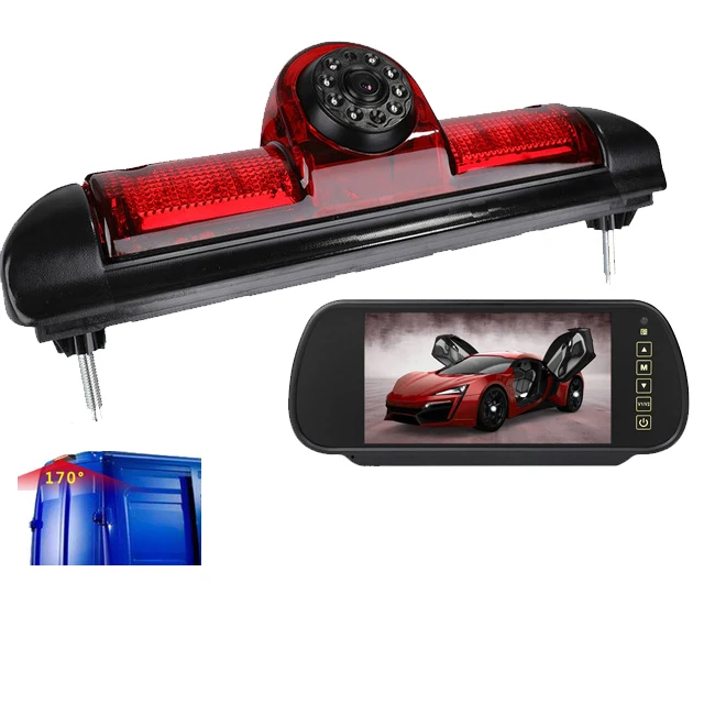 

Car Rear View Brake Light Camera Car Parking Reversing Camera 8Led Light Infrared Night-Vision Camera for Fiat Ducato X250 Citro