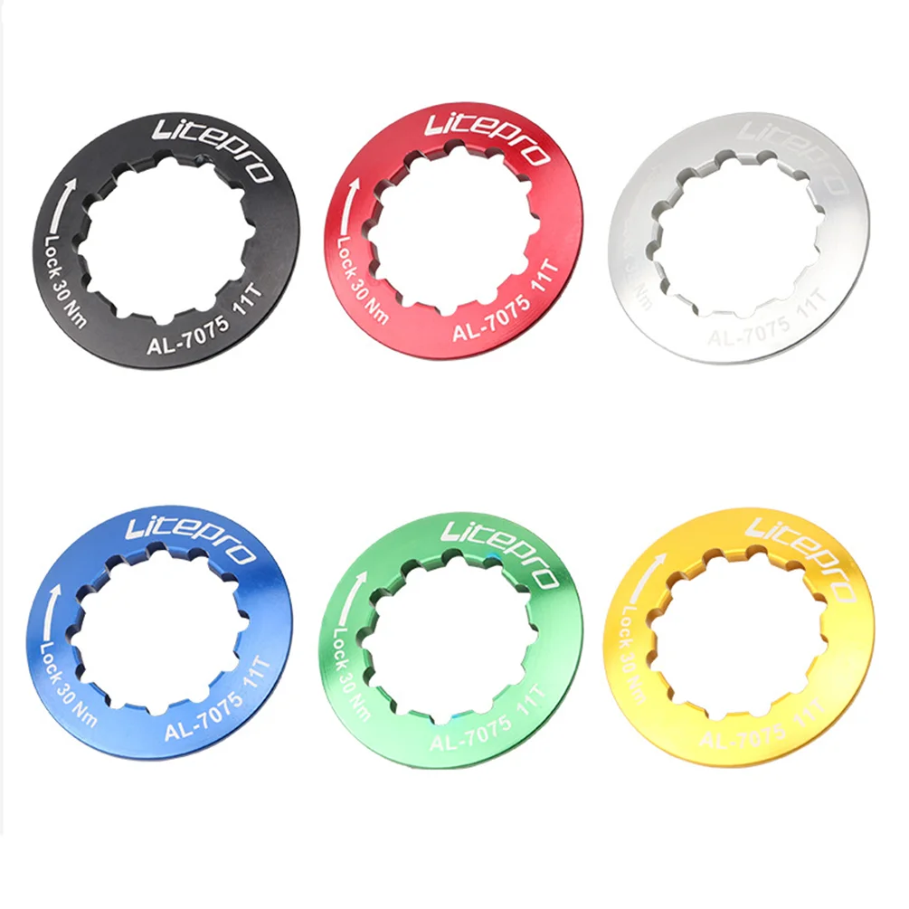 Litepro MTB Mountain Road Bike Cassette Flywheel Cover Folding Bicycle Aluminum Alloy Freewheel Cap Ring Lock bicycle cassette,bicycle parts,bike freewheel