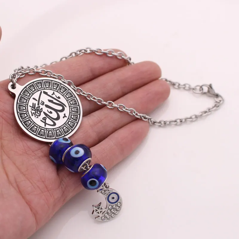 Yaratıcı ay yıldız İslam araba kolye süsler asılı oto İç diş görünüm ayna  dekorasyon Trim aksesuar araba aksesuarları - AliExpress