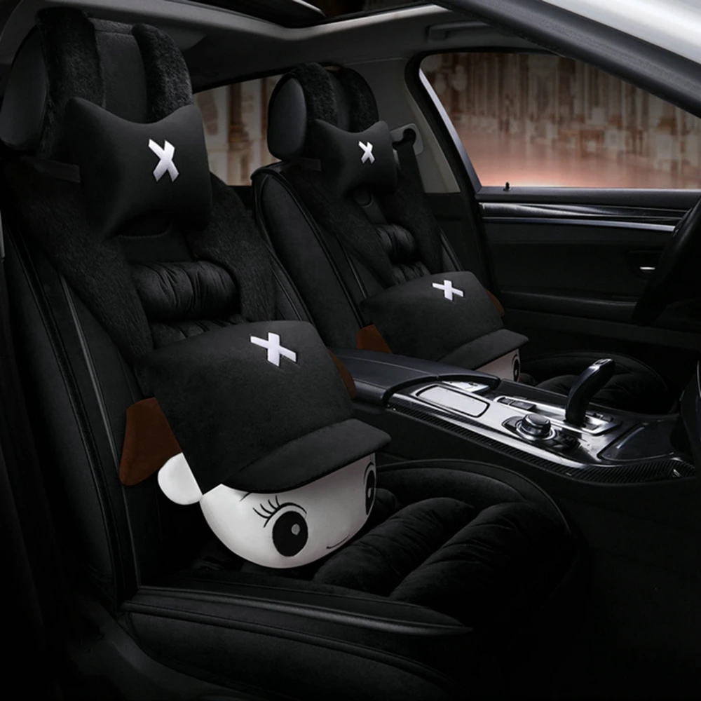 

Plush Car Seat Cover for FORD Fiesta Mondeo focus 2 Ranger focus 3 Tourneo-Courier Territory Explorer Focus Kuga Ecosport Fusion F-350 F-150 Escort Taurus Edge Super-Duty Falcon S-Max C-max Figo Everest car accessories