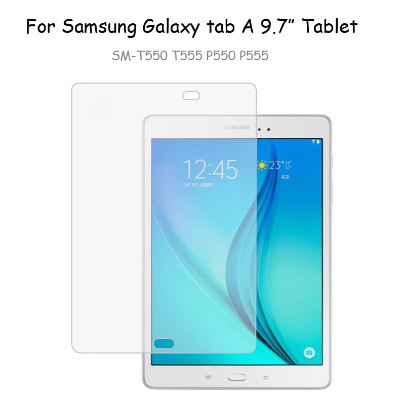 9H Закаленное стекло Защитная пленка для экрана Защитная пленка для samsung Galaxy Tab A 9," SM-P555 P550 T550 T555 9,7 дюймов планшетный ПК - Цвет: For T550 T555