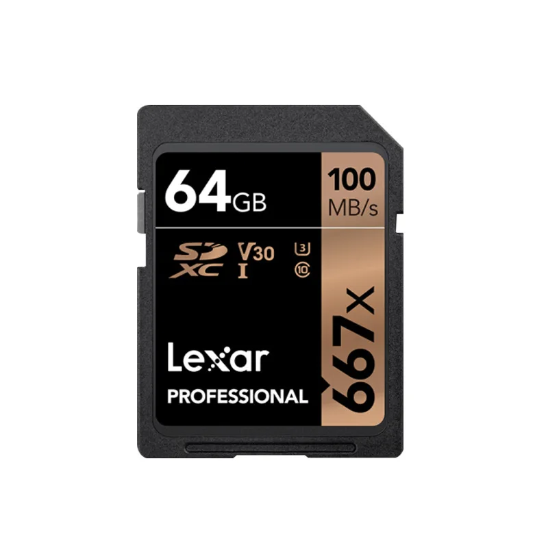 LX-SD-667X-64G Lexar 667x sd-карта tarjeta de memory SDXC класс 10 64 Гб 128 ГБ 256 ГБ C10 U3 UHS-I хаста 100 МБ/с./с карта SD - Емкость: LX-SD-667X-64G